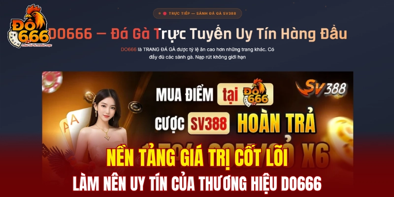 Nền tảng giá trị cốt lõi làm nên uy tín của thương hiệu DO666